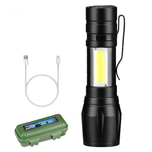 Torch - Mini LED Micro USB Charging flashlight